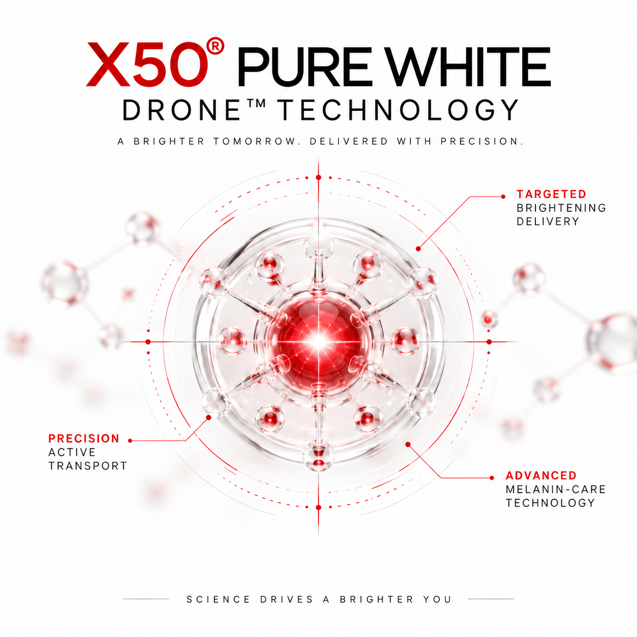 Melalogy X50 Pure White — công nghệ dẫn truyền đúng đích
