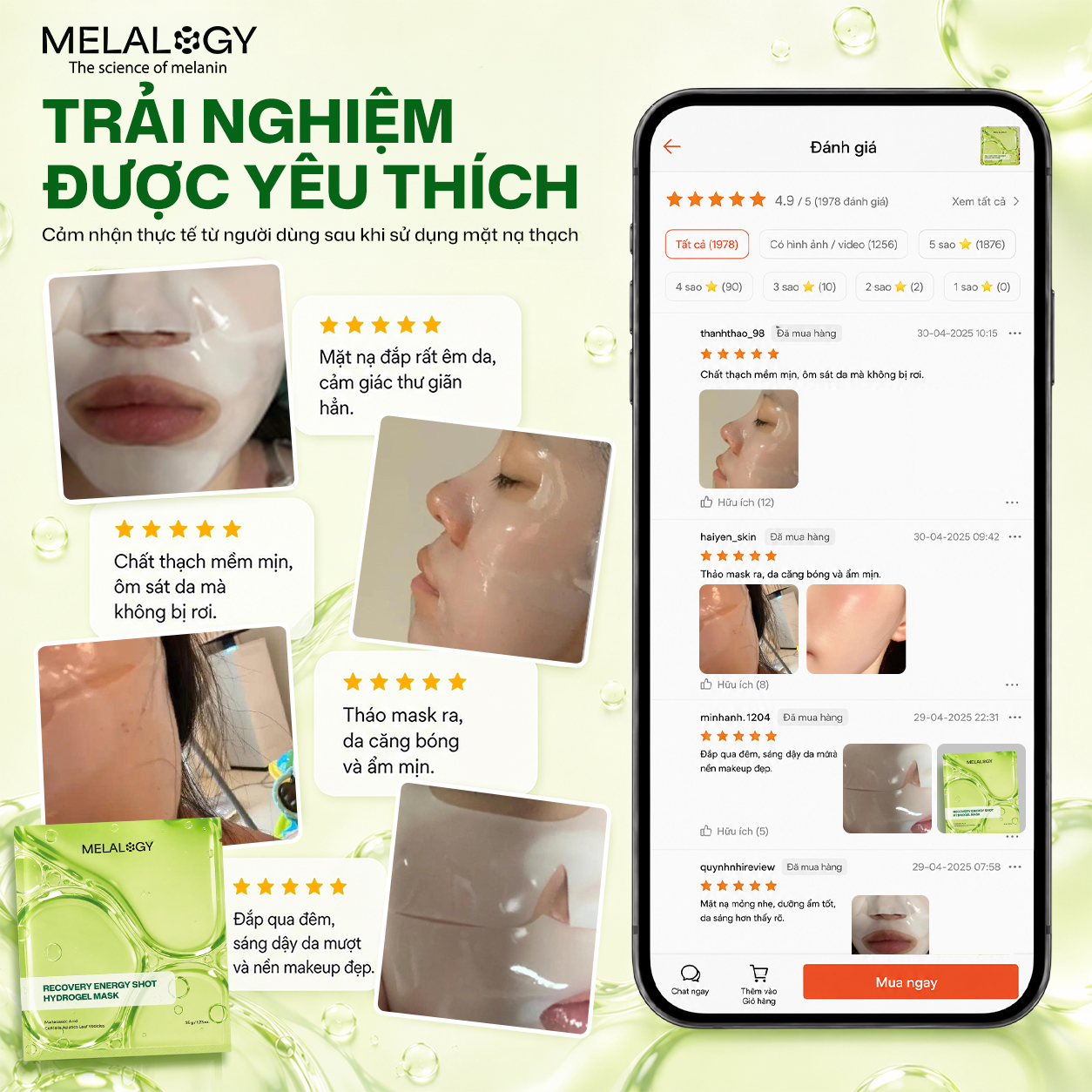 Mặt Nạ Thạch Recovery Energy Shot - Phục Hồi 7