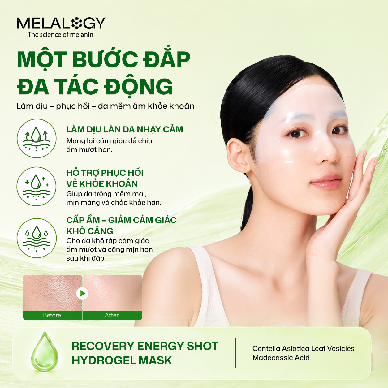 Mặt Nạ Thạch Recovery Energy Shot - Phục Hồi 3