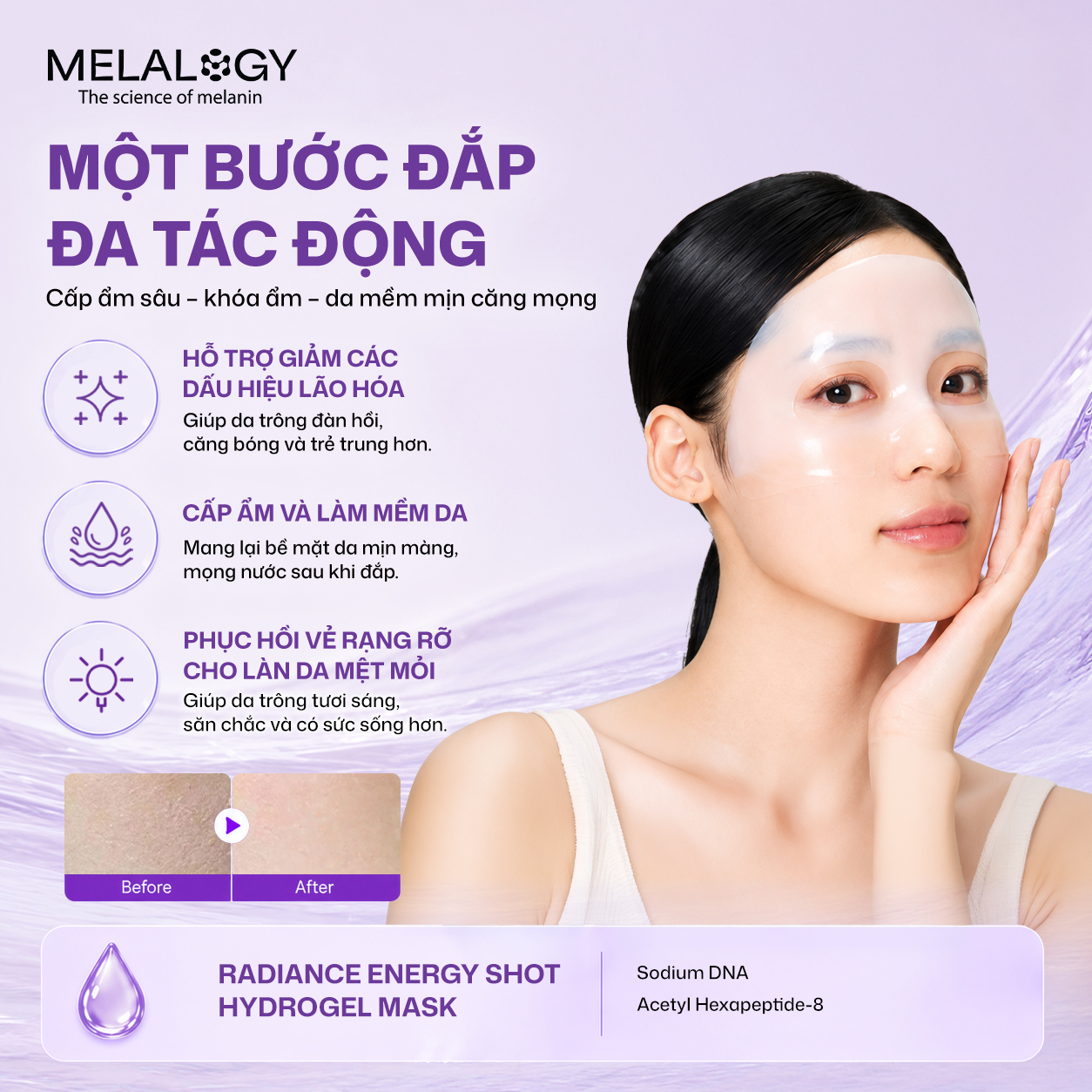 Mặt Nạ  Thạch Radiance Energy Shot - Cải thiện lão hoá 4